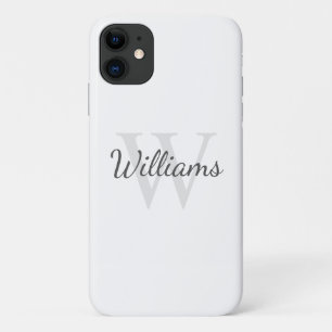 Klassisches Personalisiertes Monogramm und Name Case-Mate iPhone Hülle