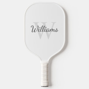 Klassisches Personalisiertes Monogramm und Name Pickleball Schläger