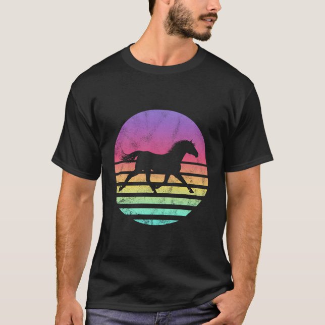 Klassisches Pferdegeschenk Grafik T-Shirt (Vorderseite)