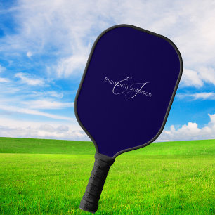 Klassisches Pickleball Paddel in Blau und Weiß Schläger