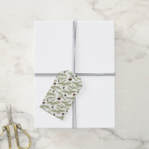 Klassisches Pinecone Muster des Weihnachten  Geschenkanhänger