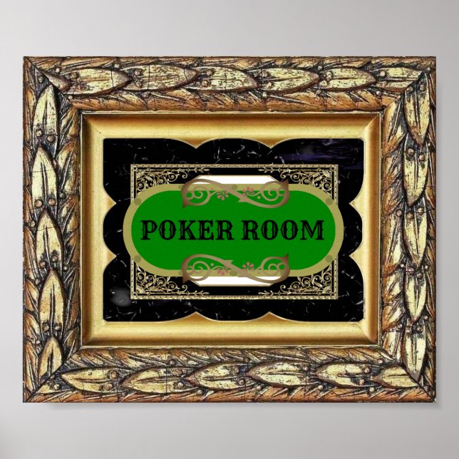 Klassisches Poker-Deco-Poster Poster (Vorne)