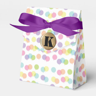 Klassisches Polka-Dot-Monogramm-Bevorzugungsfeld Geschenkschachtel
