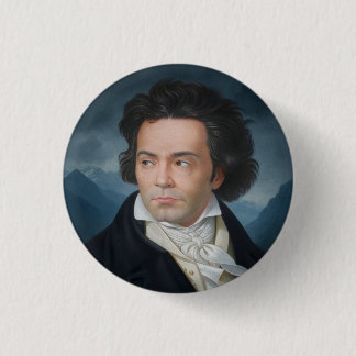 Klassisches Portrait von Beethoven Button