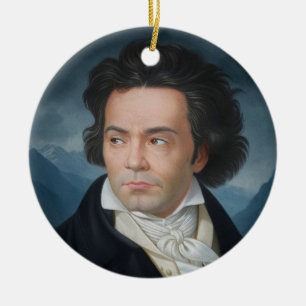 Klassisches Portrait von Beethoven Keramik Ornament