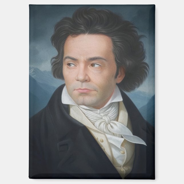 Klassisches Portrait von Beethoven Magnet (Vorderseite)