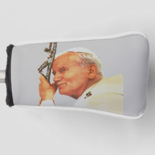 Klassisches Porträt von Papst Johannes Paul II. Golf Headcover