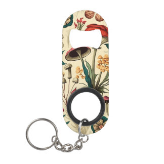 Klassisches Premium-Mushroom und Blume-Design Mini Flaschenöffner