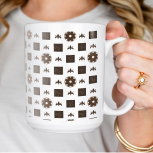 Klassisches Prüfmuster Kaffeetasse