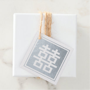 Klassisches Quadrat Doppeltes Glück Chinesisches H Geschenkanhänger