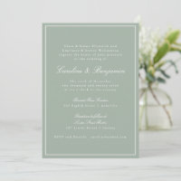 Klassisches Rahmen-Script Elegante Hochzeit Sage R