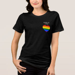 Klassisches Rainbow-Pride-T-Shirt Tri-Blend Shirt