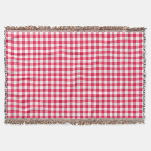 Klassisches Red Gingham Country Pattern Decke