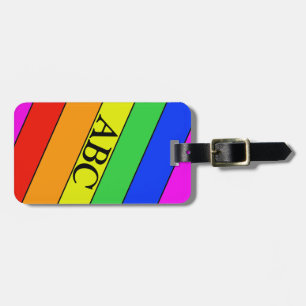 Klassisches Regenbogengeflecht Gepäckanhänger