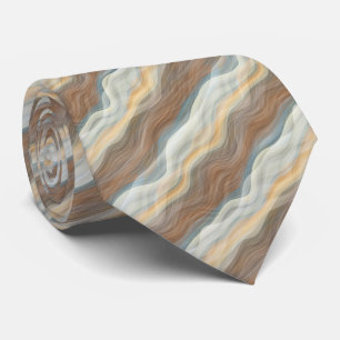 Klassisches Retro-Kunstwerk Abstrakte Waves Kunstm Krawatte