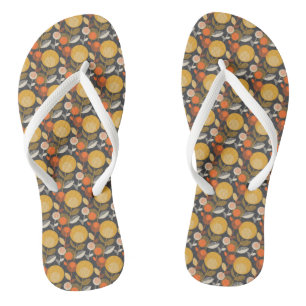 Klassisches Retro-Muster Flip Flops