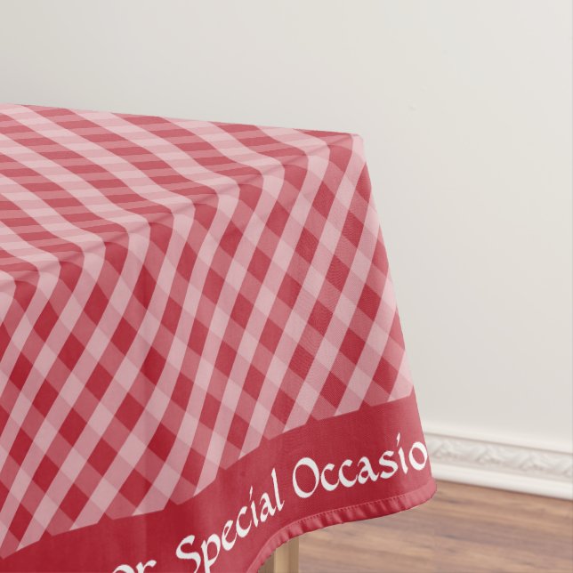Klassisches Retro Red Checkered Gingham-Muster Tischdecke (Beispiel)