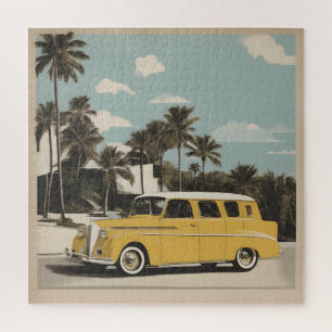 Klassisches Retro-Vintage-Autoposter