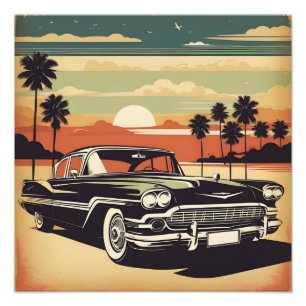 Klassisches Retro-Vintage-Poster Fotodruck