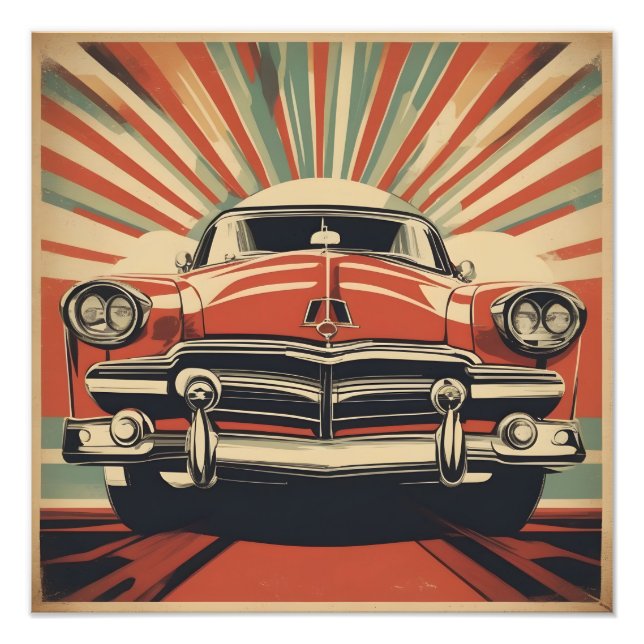 Klassisches Retro-Vintage-Poster Fotodruck (Vorne)