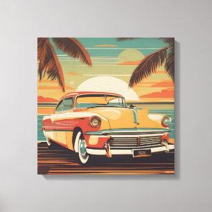 Klassisches Retro-Vintage-Poster Leinwanddruck