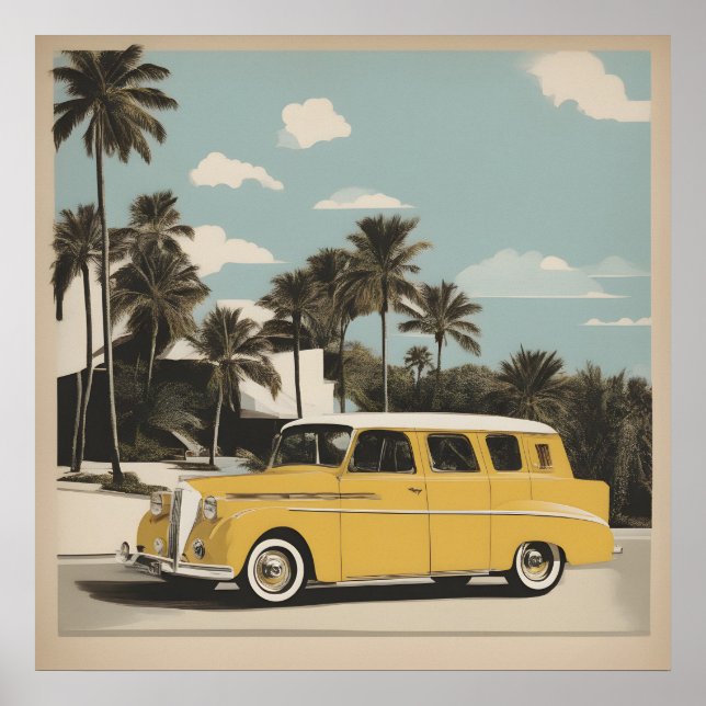 Klassisches Retro-Vintage-Poster Poster (Vorne)