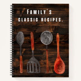 Klassisches Rezept der Familie Notizbuch