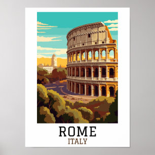 Klassisches Rom Italien Kolosseum Historisch Poster