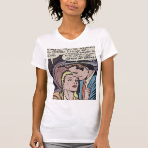 Klassisches Romantisches Comic der 50er Jahre T-Shirt
