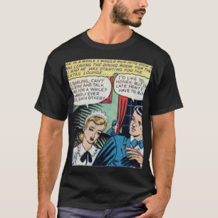 Klassisches Romantisches Comic der 50er Jahre T-Shirt