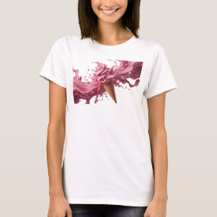 Klassisches Rosa ABSTRACT ART Maßgeschneidertes T- T-Shirt