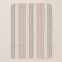 Klassisches Rosa Braun Ticking Streifenmuster