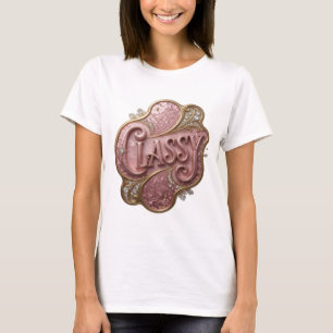 Klassisches Rosa CLASSY T-Shirt