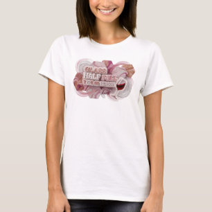Klassisches Rosa GLAS HALB VOLL-TYP VON PERSON T-Shirt