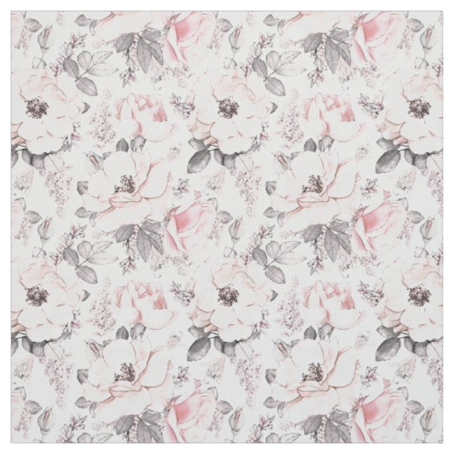 Klassisches rosa u. graues Muster Stoff (Muster)