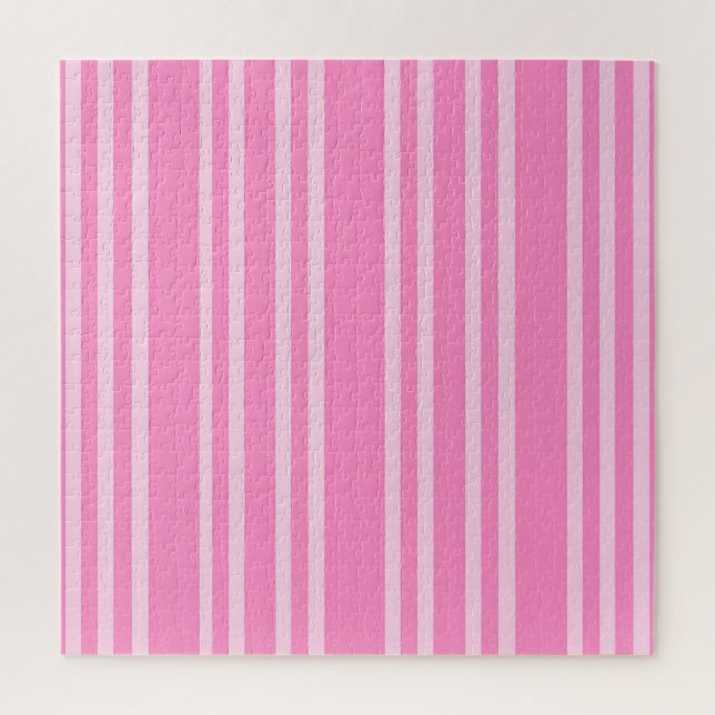 Klassisches Rosa-Weiß-Streifenmuster (Vertikal)