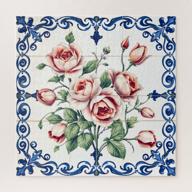 klassisches Rosenbouquet-Puzzle (Vertikal)