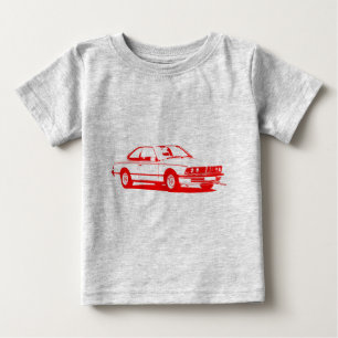 Klassisches Rot BMWs Baby T-shirt