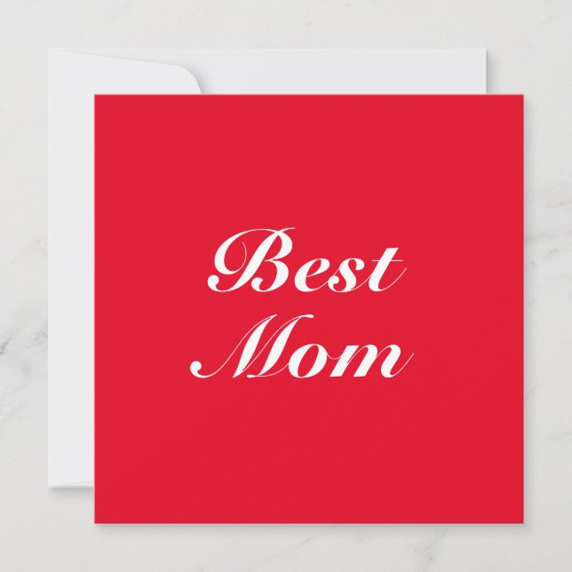 Klassisches Rot-Script mit eleganter Mama (Vorderseite)