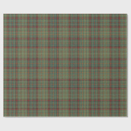 Klassisches Rot- und Grün-Schotten-Tartan-Karo-Mus Geschenkpapier