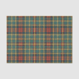 Klassisches Rot- und Grün-Schottisch-Tartan-Karo-M Seidenpapier