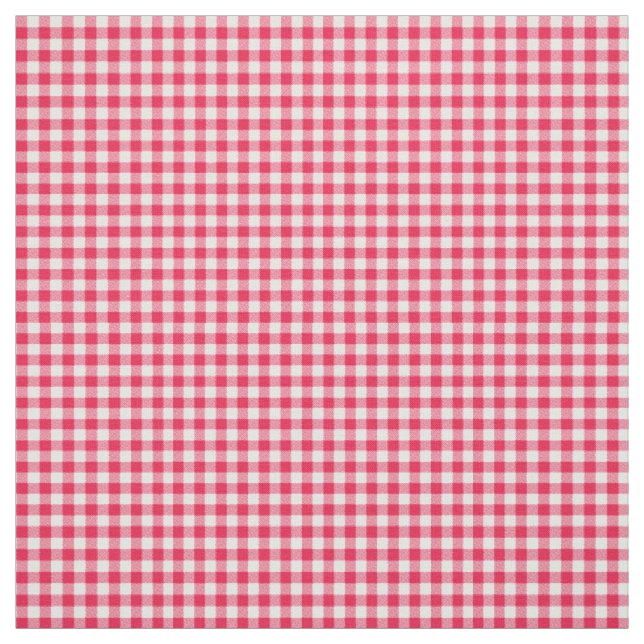 Klassisches rot-weißes Gingham-Muster Rustikal Stoff (Muster)