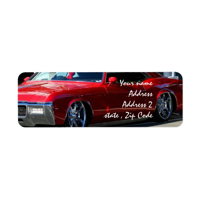 Klassisches rotes Auto (Vorne)