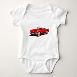 Klassisches Rotes Auto Baby Strampler