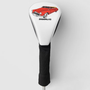 Klassisches rotes Auto von 1948 Golf Headcover