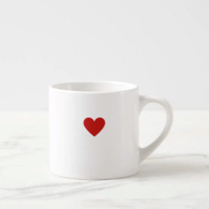 Klassisches Rotes Herz Einfaches Modernes Minimali Espressotasse