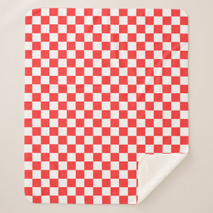 Klassisches rotes Schachbrett Sherpadecke