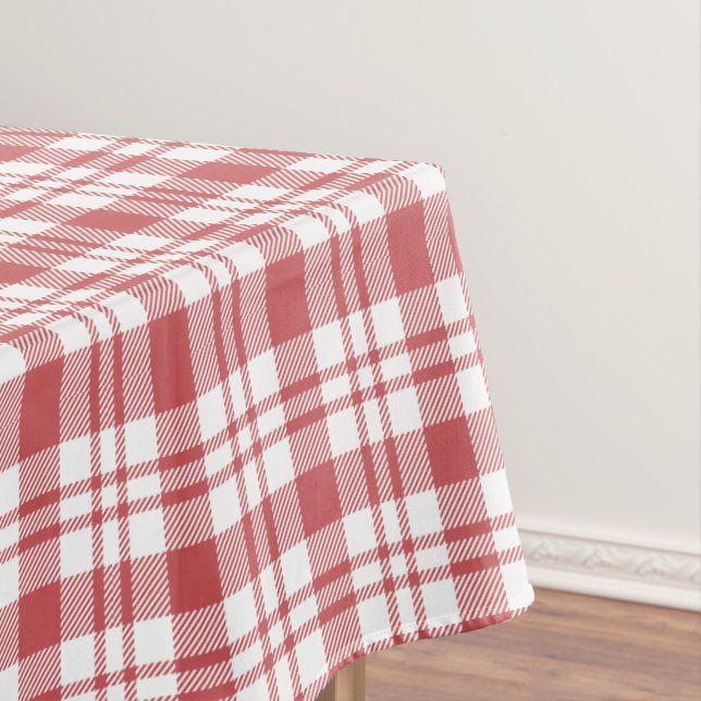 Klassisches rotes und weißes Muster Tischdecke (Beispiel)