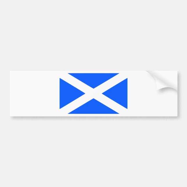 Klassisches saltire Flaggenbild Autoaufkleber (Vorne)