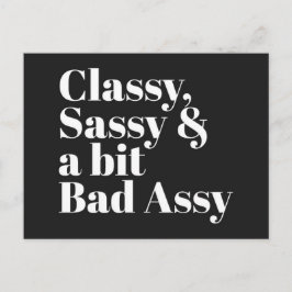 Klassisches, Sassy & Bad Assy Funny Zitat Postkarte